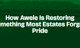 How Awele Is Restoring Something Most Estates Forgot: Pride